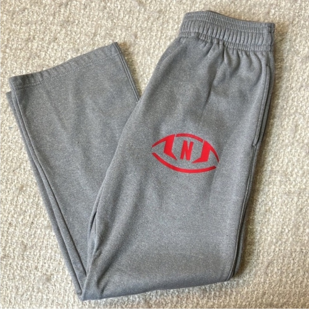 🏈 BAW ATHLETIC WEAR SIZE SMALL GRAY NEBRASKA FOOTBALL SWEATPANTS
